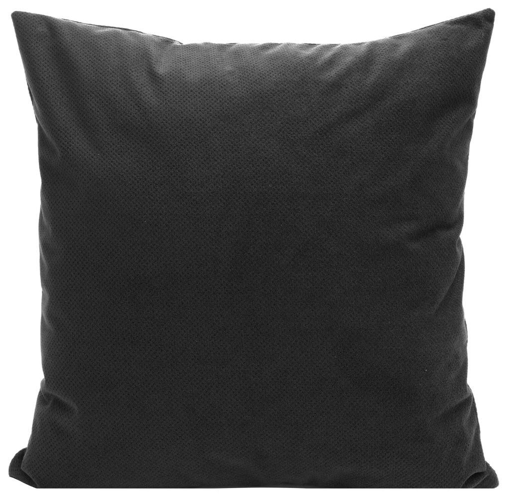 DEKORAČNÁ OBLIEČKA NA VANKÚŠ MILO 45X45 CM ČIERNA