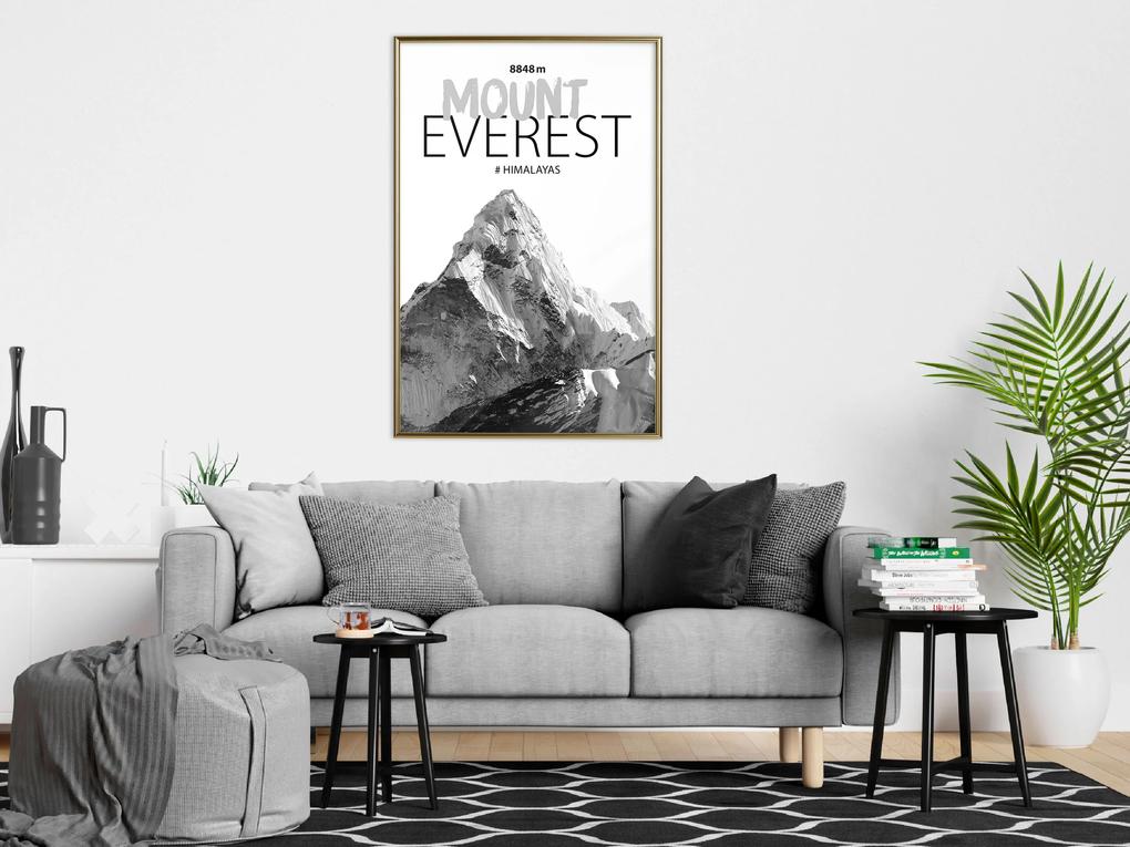 Artgeist Plagát - Mount Everest [Poster] Veľkosť: 30x45, Verzia: Zlatý rám