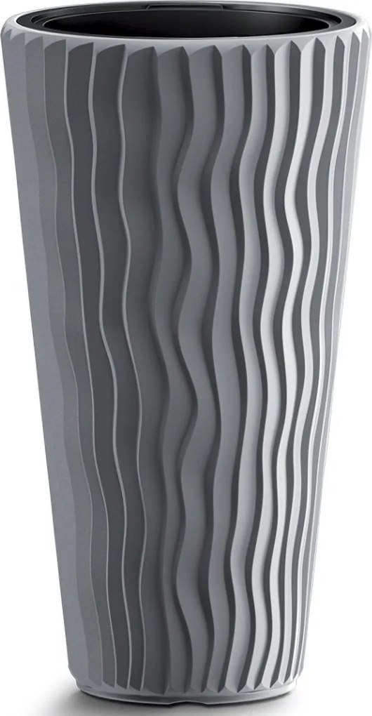 Plastový kvetináč DPSP300 29,7 cm - sivý kameň