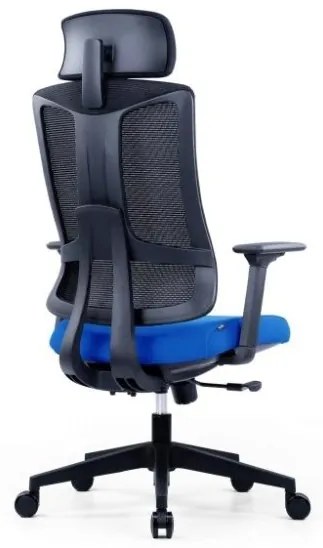 Kancelárska ergonomická stolička SLIDE — látka, sieť, viac farieb Červená