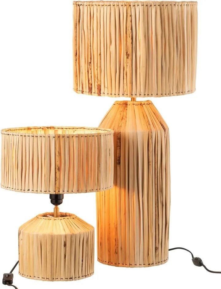 Stolová prírodná lampa z banánových listov Hanna Bannas - Ø 35*30 cm/ E27/ 40W