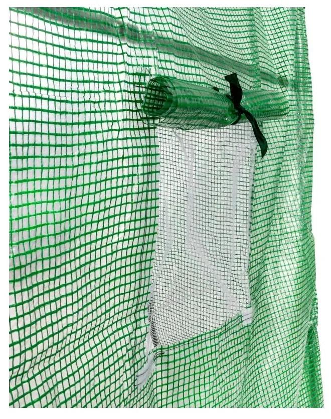 SUPPLIES Fóliovník, oceľový rám 300x450x200 cm - zelená farba