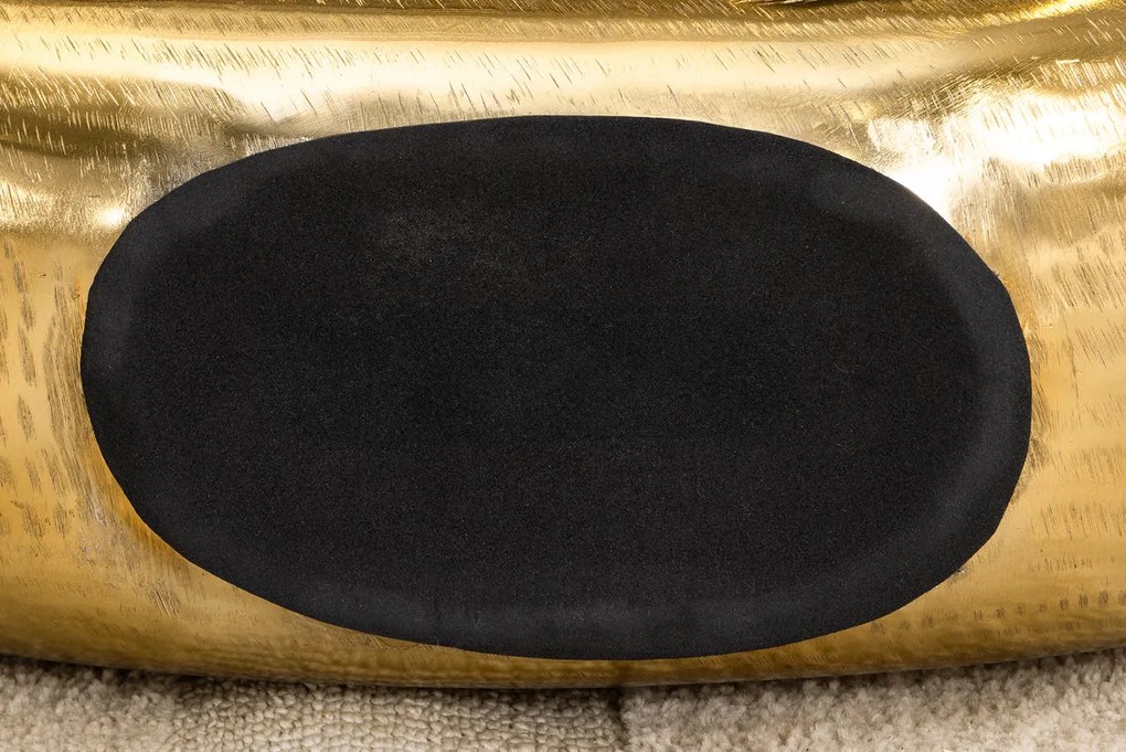 Veľká dekoratívna váza ORIENT XL 65 cm so zlatým kladivkovaným efektom