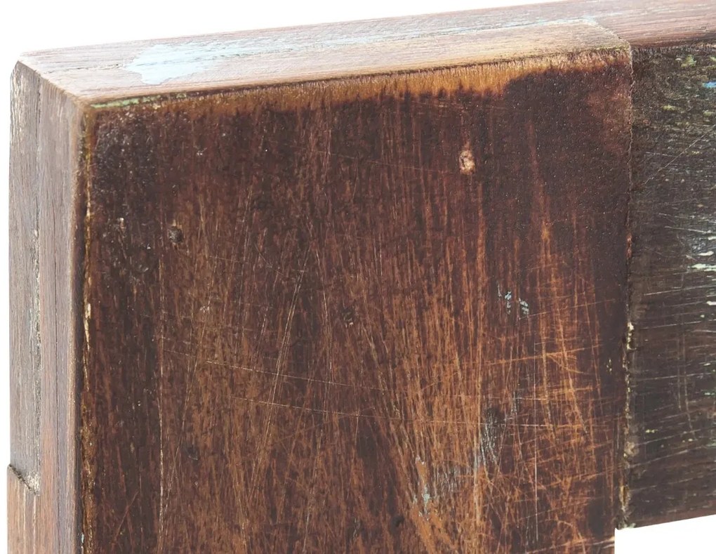 furniture-nabytek.cz - Masivní koupelnové zrcadlo Sumana II z recyklovaného dřeva, lakované, hnědé – 130×60 cm