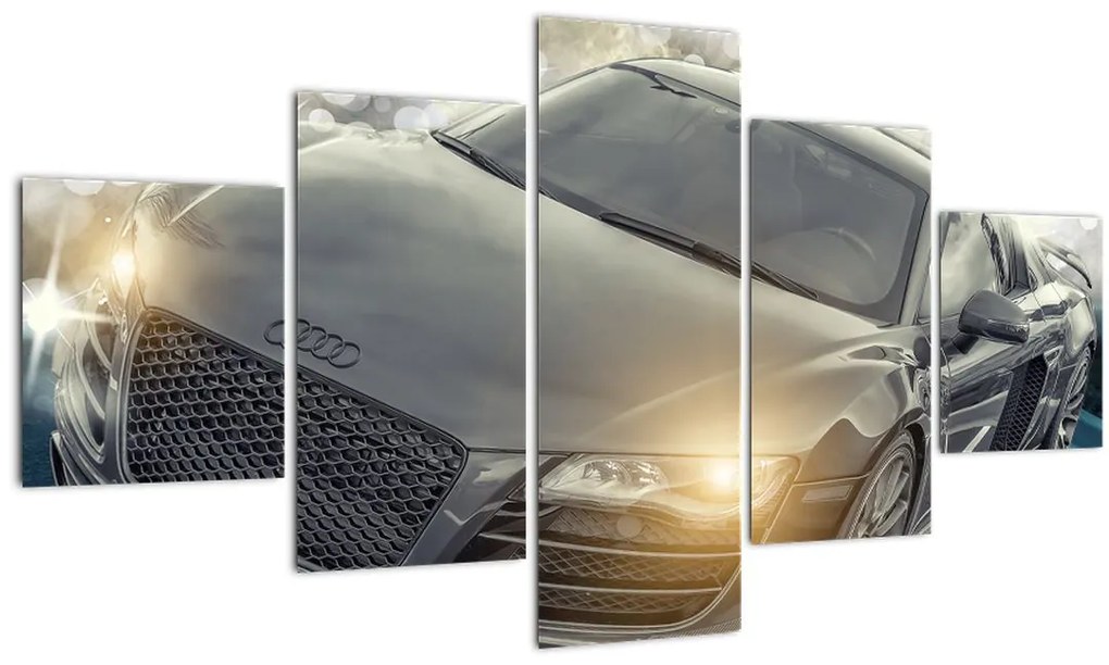 Obraz auta Audi - sivé (125x70 cm), 40 ďalších rozmerov