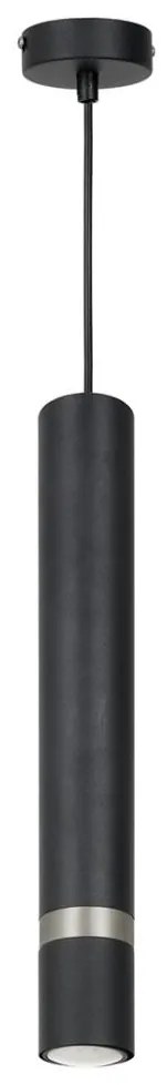 Luster na lanku JOKER 1xGU10/25W/230V čierna/matný chróm