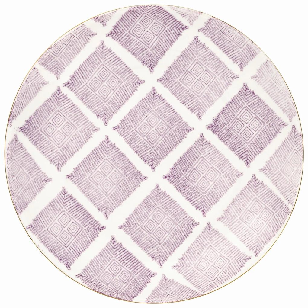 GREEN GATE Porcelánový tanier Kassandra lavendar