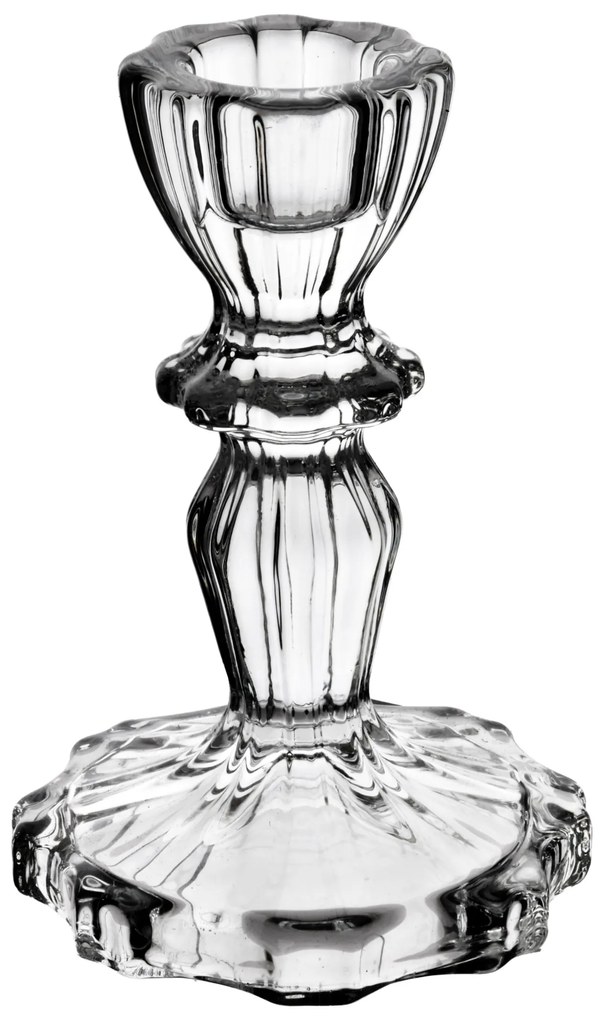 Skleněný svícen PATRICIA 7,5x11 cm čirý