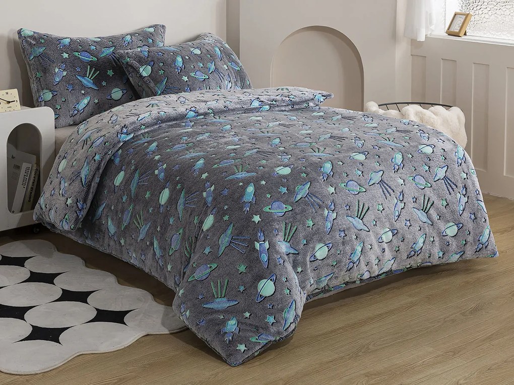 XPOSE® Mikroplyšové obliečky FUTUR Exclusive (svietiaci efekt)