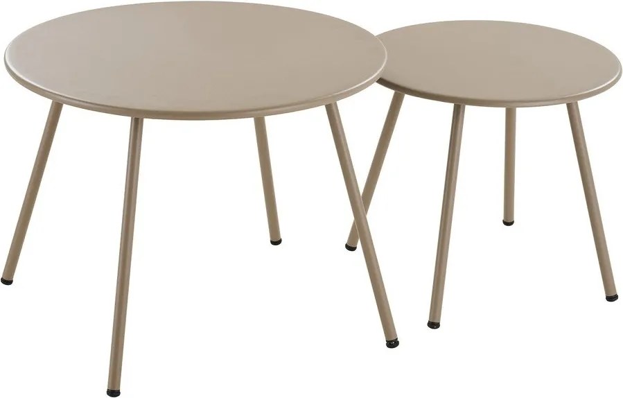 Béžová čalúnená záhradná lounge súprava pre 4 osoby Nilo – House Nordic