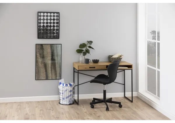 Písací stôl SARON dub/čierna