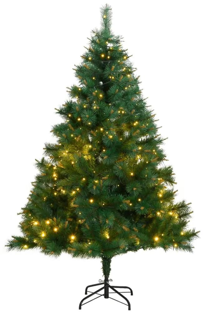 Umelý výklopný vianočný stromček s 300 LED 240 cm 3210340