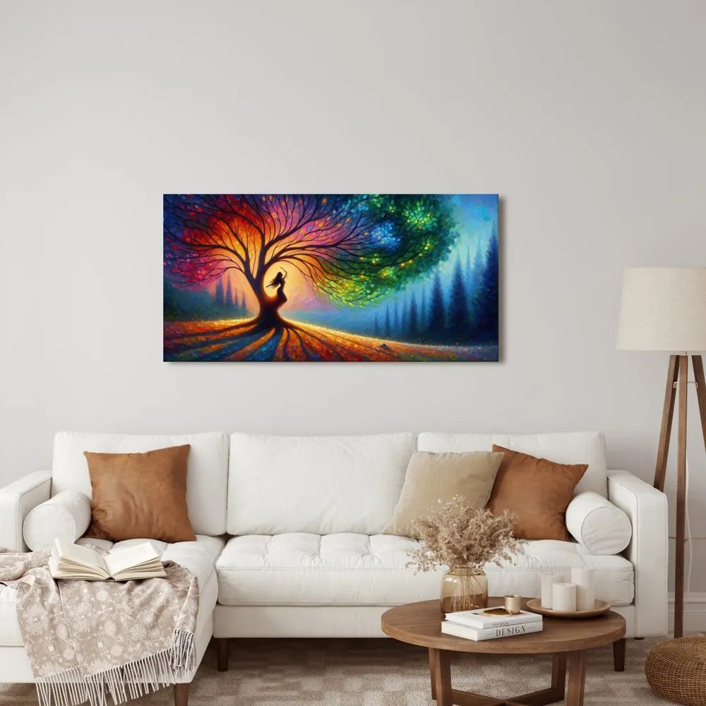 Obraz farebná harmónia stromu života