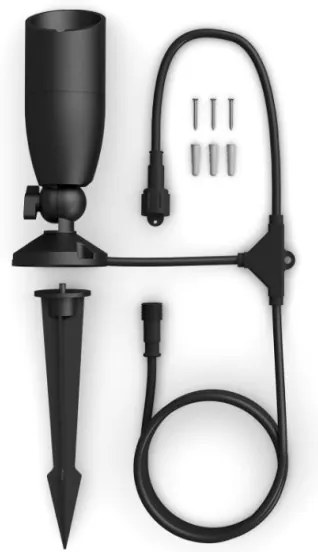 WiZ - LED RGBW Stmievateľné vonkajšie bodové svietidlo SPOT LED/4W/12V IP65 Wi-Fi