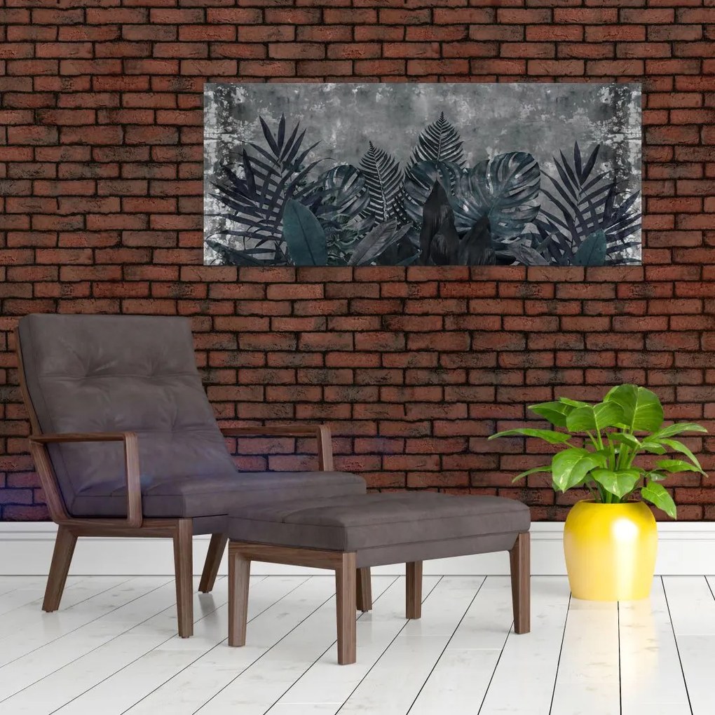 Obraz - Palmové listy (120x50 cm)