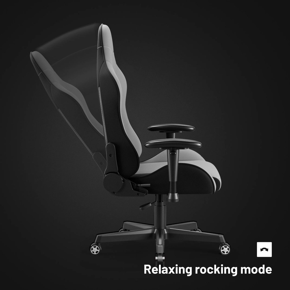 Herná stolička Diablo X-Starter zo šedej tkaniny