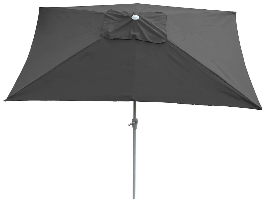 Slnečník N23 2x3m polyester/hliník - antracit