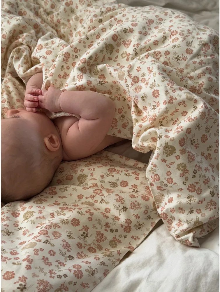 Béžová detská obliečka do postieľky z Bio bavlny 70x100 cm Augusta – Cam Cam Copenhagen