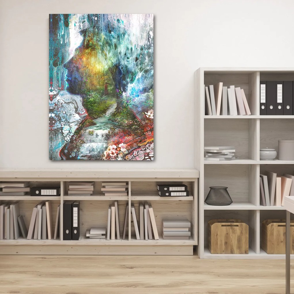 Gario Obraz na plátne Magická postava v lese - Barrett Biggers Rozmery: 80 x 120 cm