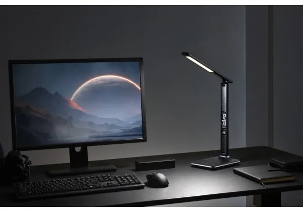 Immax 08930L - LED Stmievateľná stolná lampa KINGFISHER LED/9W/230V/12V