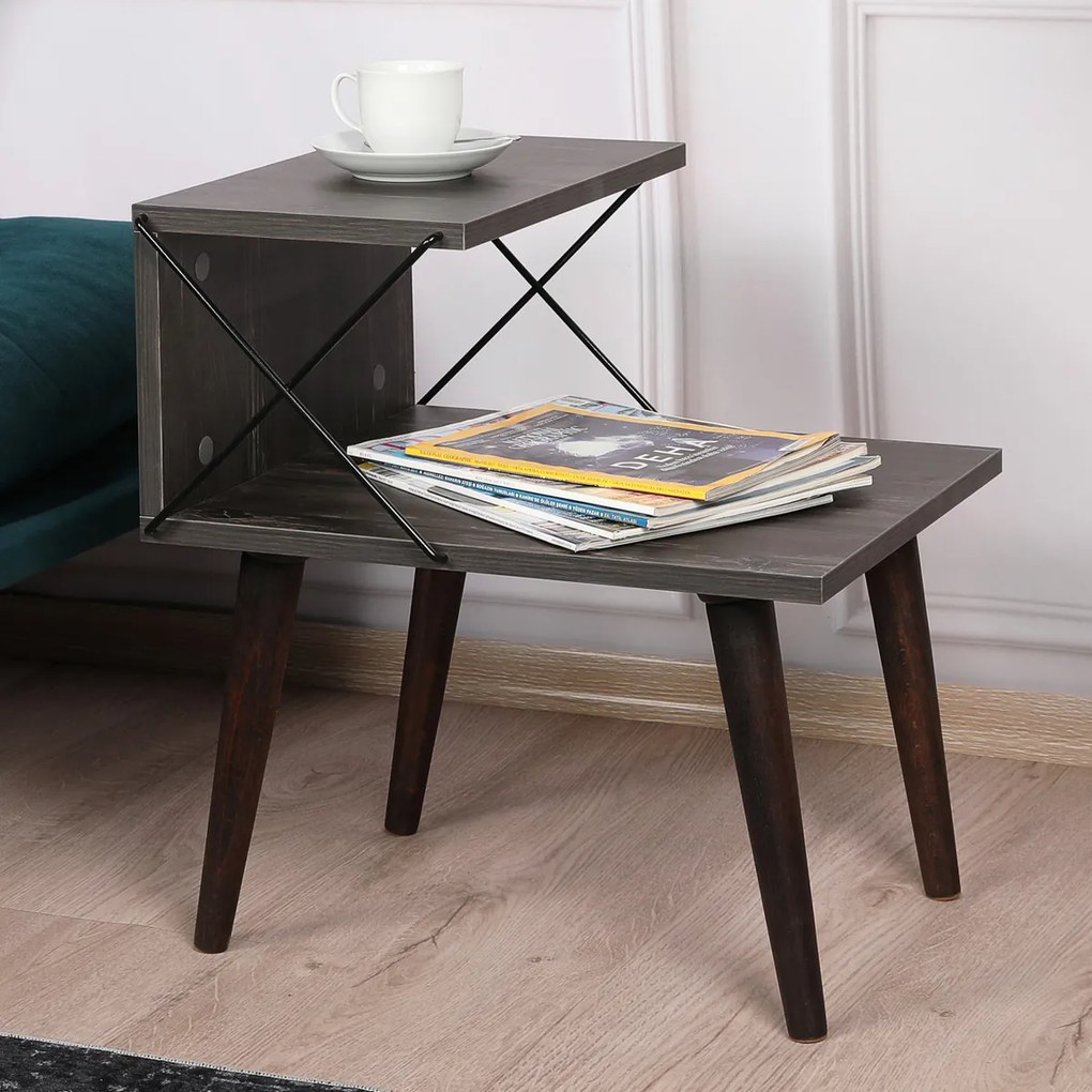 Nočný stolík Cross Dark Brown
