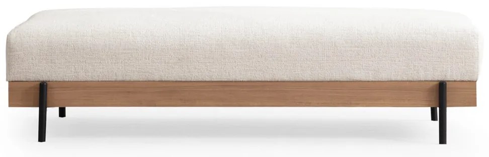Taburetka Eti Oak Pouffe White
