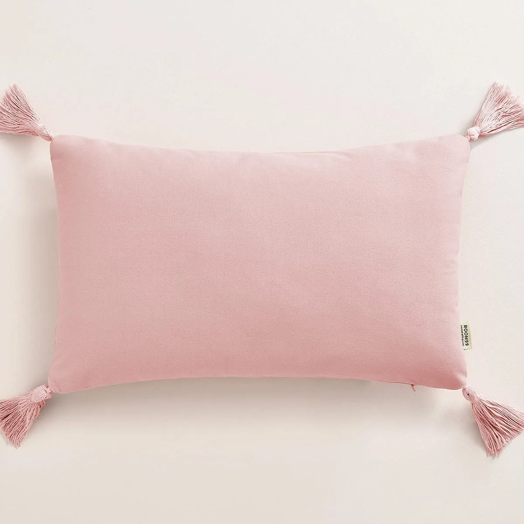 Room99 Dekoračná obliečka so strapcami Soul Bavlna Farba: Ružová, Veľkosť: 40 x 40 cm