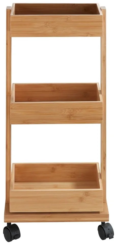 Bambusový trojposchodový vozík Wenko Tortona