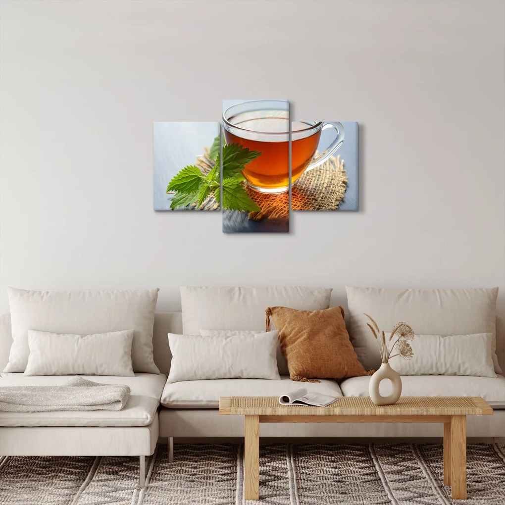 Obraz šálky s čajom (90x60 cm)