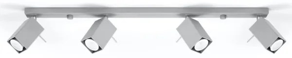 Sollux SL.0461 - Bodové svietidlo MERIDA 4xGU10/40W/230V šedá