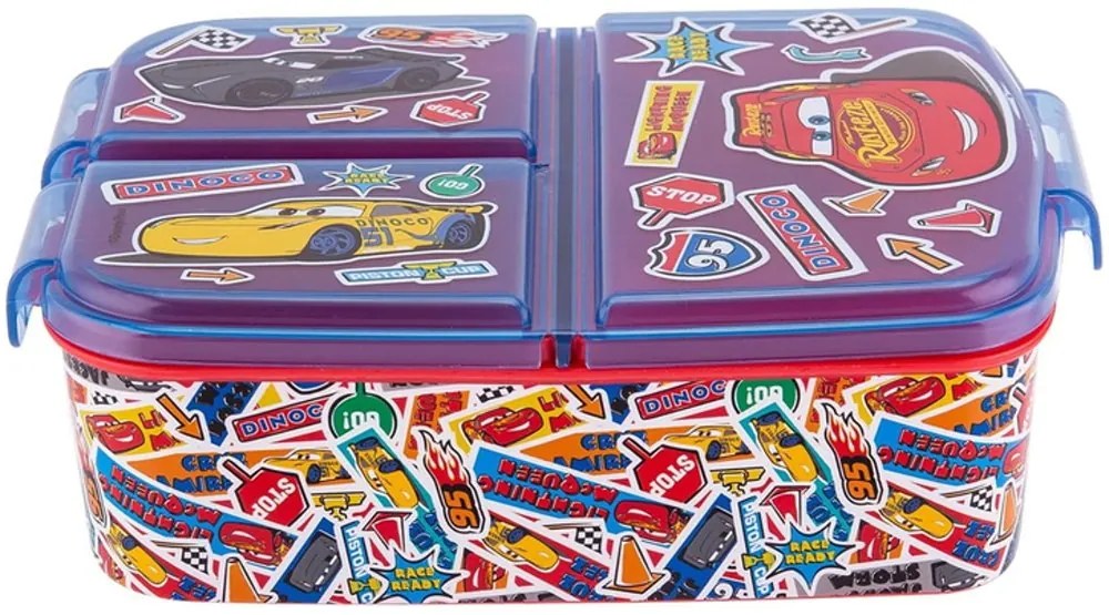 Multibox na desiatu Autá / Cars od Disney s 3 priehradkami