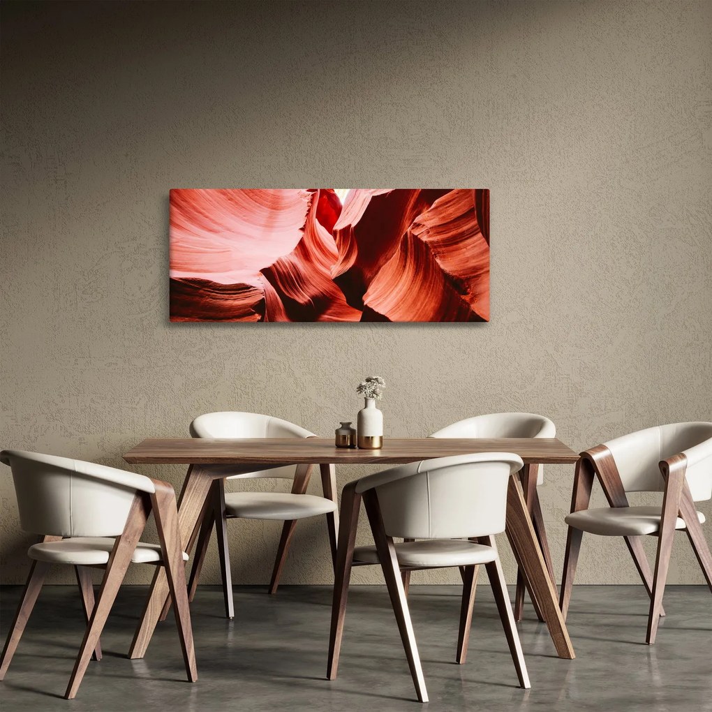 Obraz červených skál (120x50 cm)