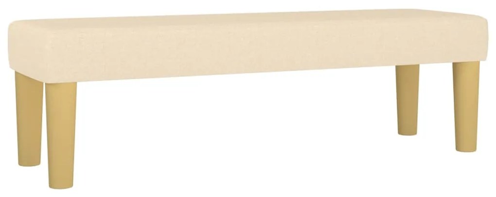Posteľný rám boxspring s matracom krémový 140x200 cm látka