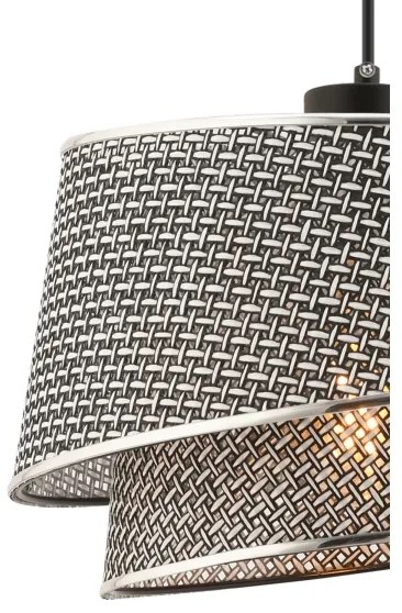 Závesný luster na lankách BARETTE 1xE27/60W/230V sivý/lesklý chróm