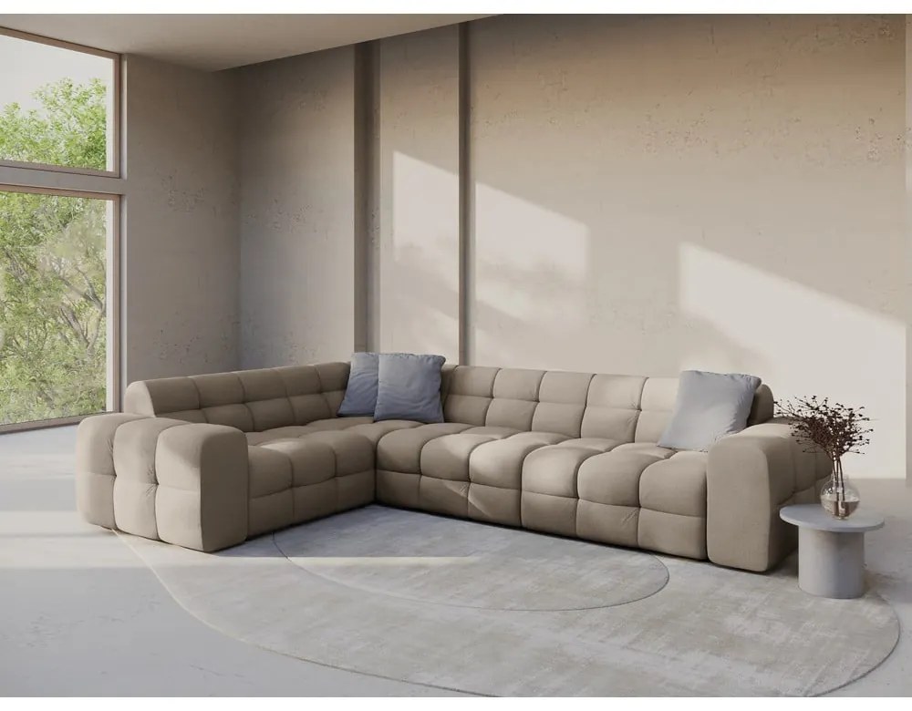 Hnedá rohová pohovka (ľavý roh/do L) Kendal – Micadoni