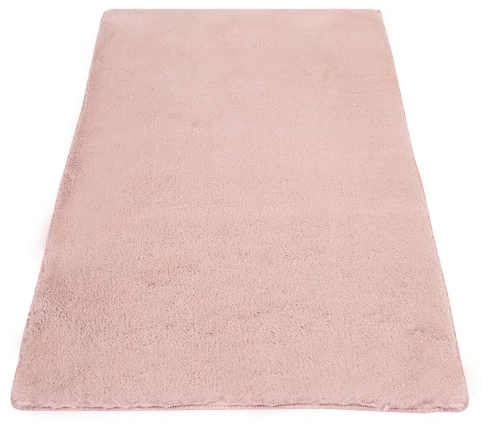 Dekorstudio Kožušinový koberec do kúpeľne TOPIA mats - ružový Rozmer koberca: 50x90cm