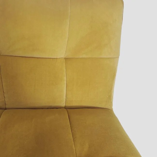 Kreslo NELOX zamatové horčicové 746307