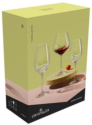 Crystalex Poháre na víno TURBULENCE 350 ml, 2 ks