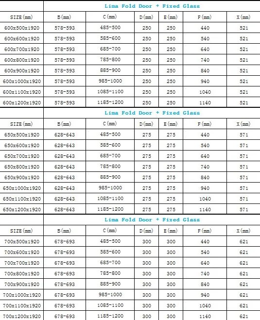 Mexen Lima sprchovací kút 65x80cm, 6mm sklo, chrómový profil-číre sklo, 856-065-080-01-00