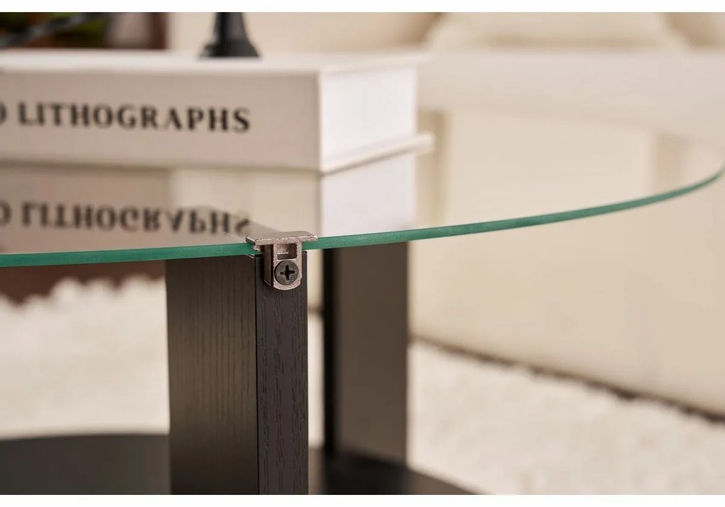 Konferenčný stolík Clara Wood Black