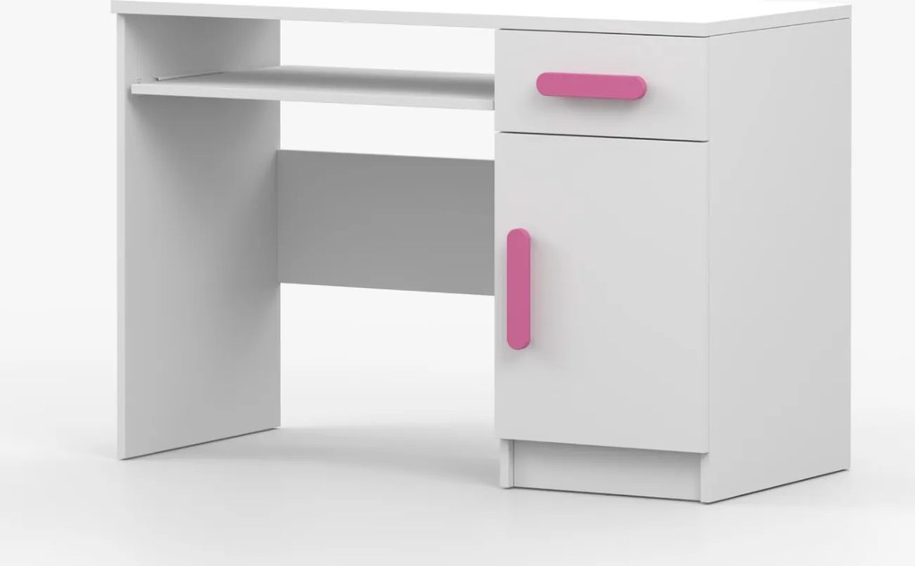 Písací stôl SCOUT - biely (viac variant)