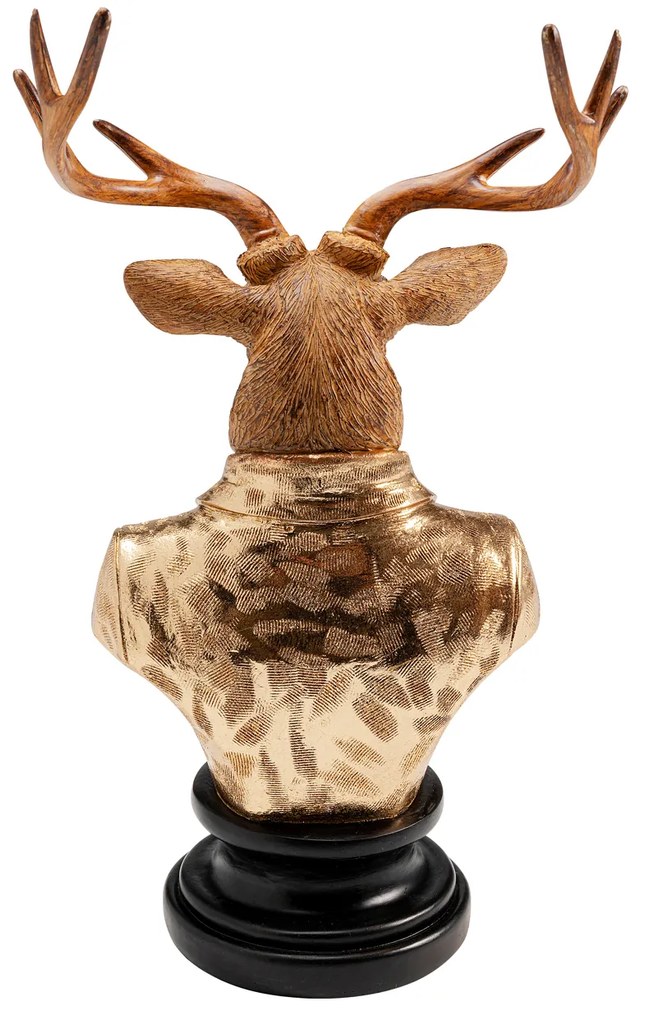 Gentleman Deer dekorácia zlatá 32 cm