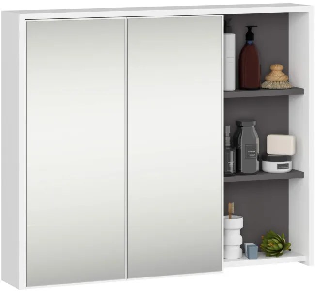 Kúpeľňová zostava VAMI biela / sivá / grafitová