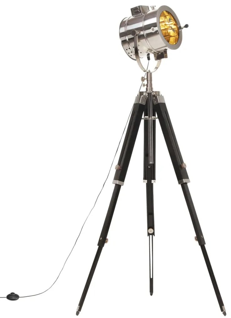 vidaXL Lampa na statíve 165 cm mangovníkový masív