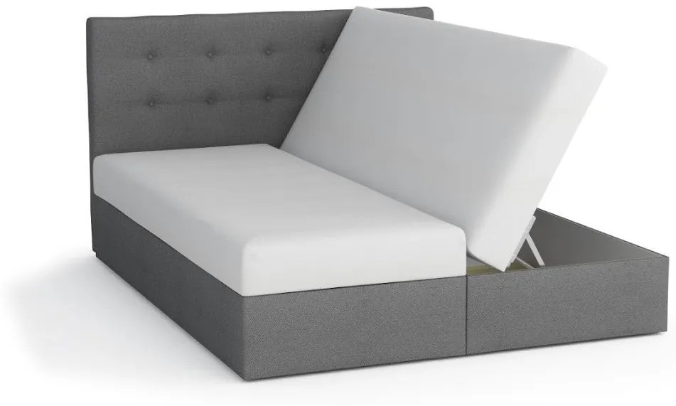 Čalúnená posteľ DOUBLE 1 + úložný priestor + matrac - cosmic160 / 180x200