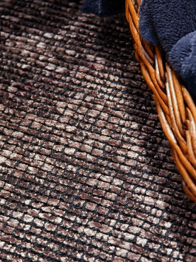 ELLE Decoration, Koberec behúň Brilliance Prisma 106311 Brown z kolekcie Elle, 80x250, hnedá, obývacia izba