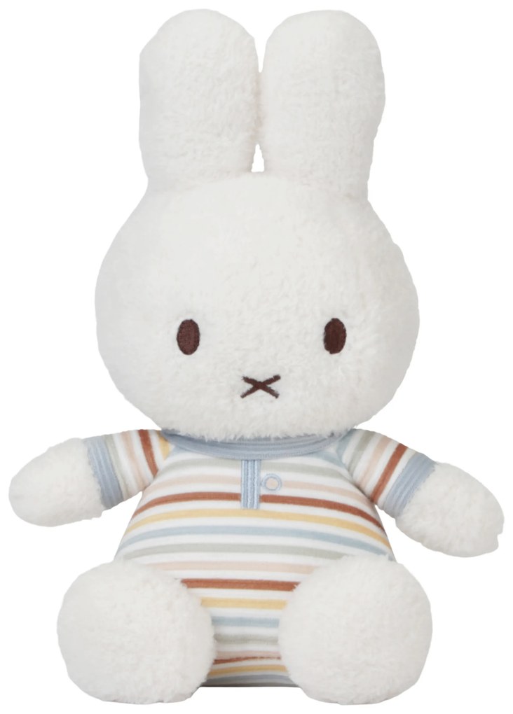 Králiček Miffy plyšový Vintage Prúžky 25 cm