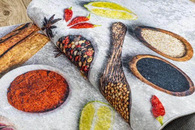 Protišmykový koberec / behúň ANDRE 3343 strieborný / béžový