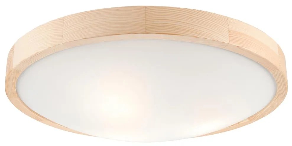 Stropné svietidlo NATURAL SLIM 3xE27/60W/230V ø 47 cm borovica