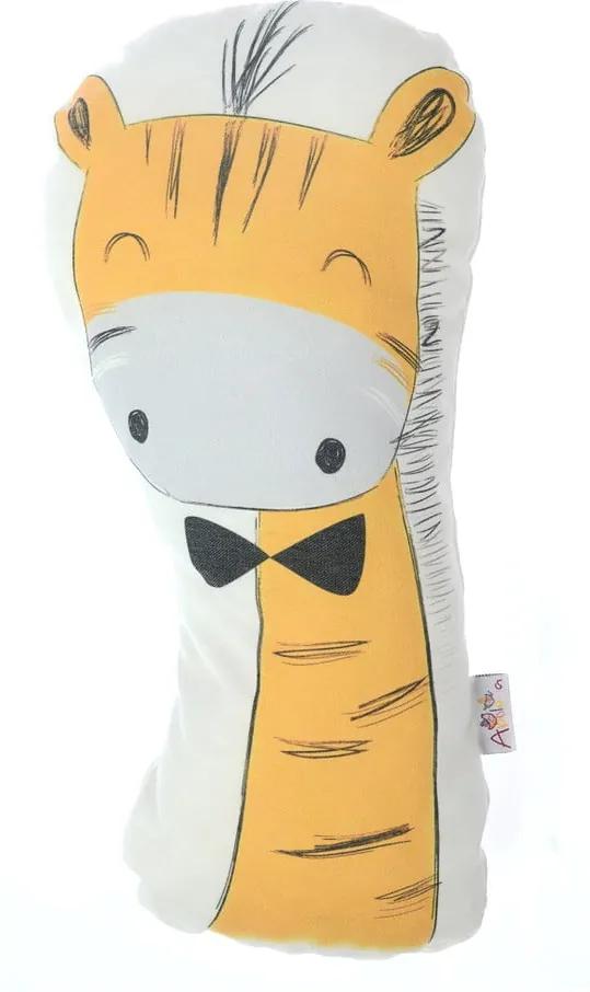 Detský vankúšik s prímesou bavlny Mike & Co. NEW YORK Pillow Toy Giraffe, 17 x 34 cm